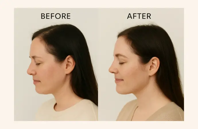 Postpartum Hair Loss Before after 4